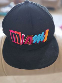 New Era 59FIFTY Miami Heat City Edition Mashup Fitted Hat Size 7 1/2 NBA 75th