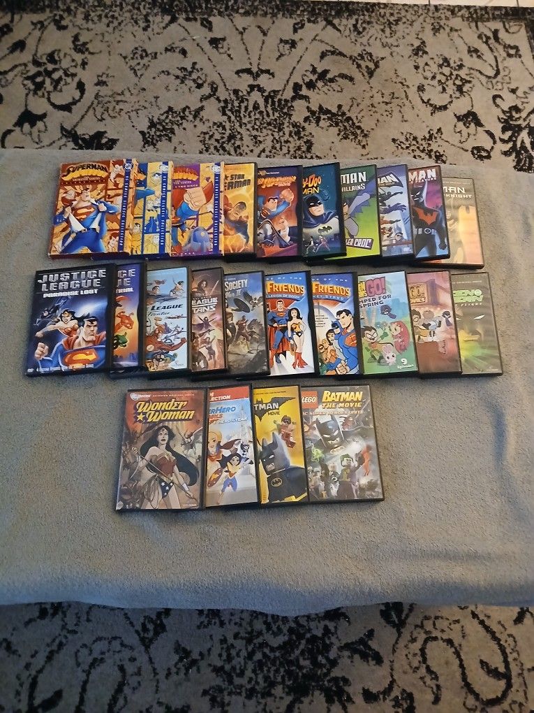 Lot Of 24 DC Cartoon And CGI DVDs
