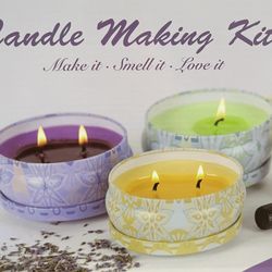 Candle Making Kit, Natural Soy Wax, DIY Candle Making Kit for Kids, Candle Craft Tools - Bulk Soy Wax, Wax Melting Pot, Candle Jars, Candle Wicks and