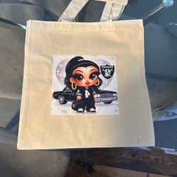 Raider Girl Custom Tote Bag