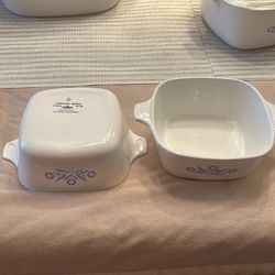 2-22 oz P series (P-43-B) single serve 1970’s casserole dish.