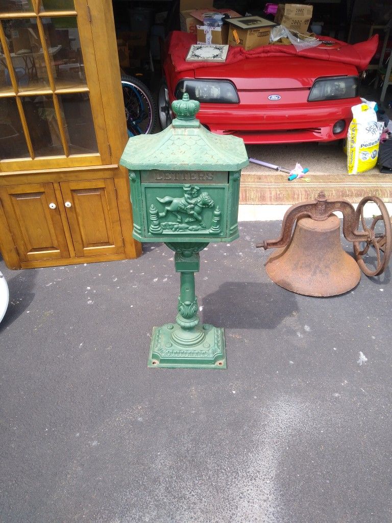 Old Cast Iron Mailbox