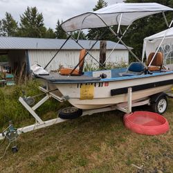 12' Livingston Boat And Trailer
