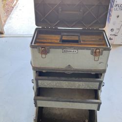 Stanley Galvanized Metal Toolbox