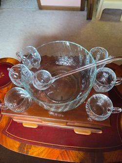 New Glass Serving Set