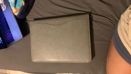 Work office leather portfolio binder