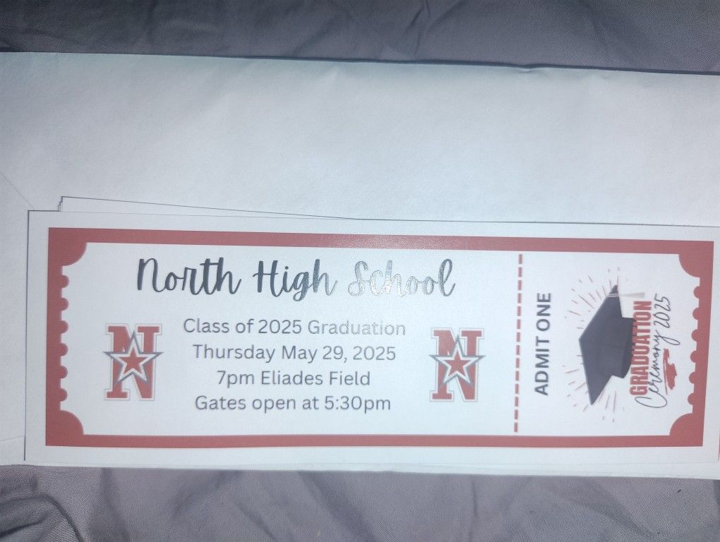 North High Graduation Ticket