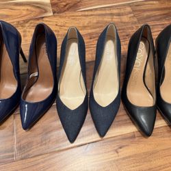 Lot of 3 Women’s Heels – Size 9 (Calvin Klein, Marc Fisher, Mossimo) – New with Try-On Marks