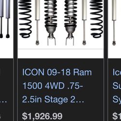 Icon 2.5 Inch Stage 2 Level Kit For 2019 Ram 1500 Classic