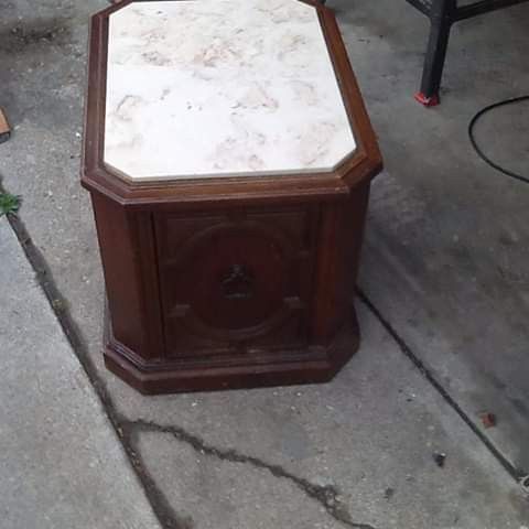 End table ceramic top.