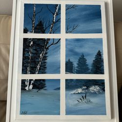 Winter Window Painting 