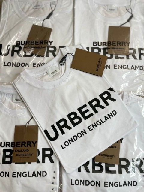 Cement White Burberry White TShirt 💥3 For $100 💥Fast Shipping 💥