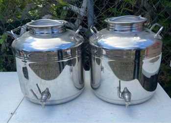 Sansone Europa Stainless Steel Fustis x 2