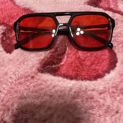 Retro black & red sunglasses