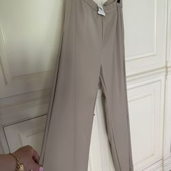 Real Leather Pants Nude Brand New Size Medium 