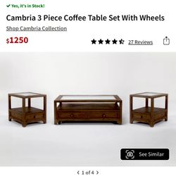 Coffee Table Living Spaces Set