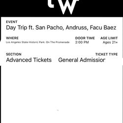 San Patch Ticket 