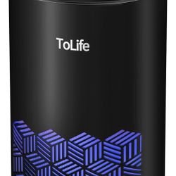 ToLife Air Purifiers for Bedroom, HEPA Air Purifier for Home, Air Cleaner, Portable Air Purifier with Low Noise Sleep Mode for Desktop Office, Black