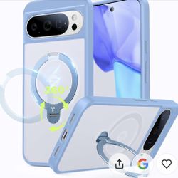 Torras 360 Spin Magnetic Stand for Google Pixel 10 Case/ Pro Case, Shockproof Stand & Ring Holder