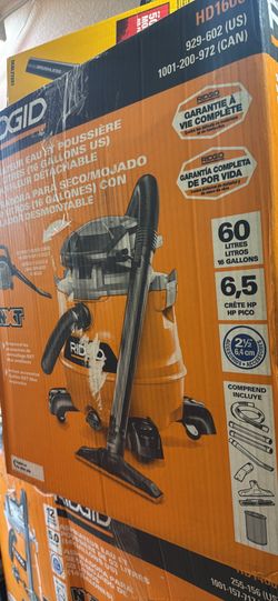Ridgid 16 gallon detachable blower