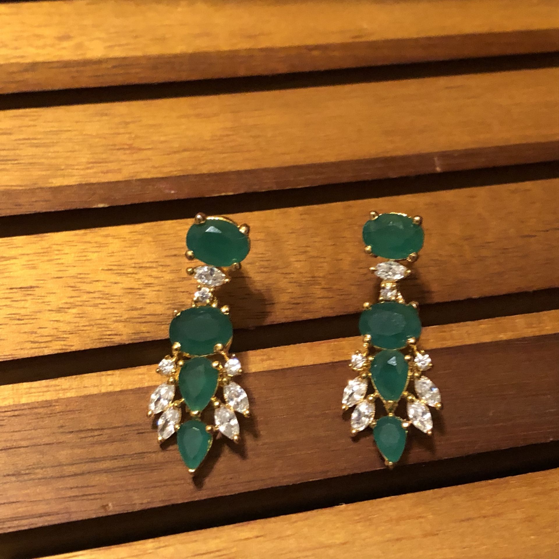 Gold plated earrings