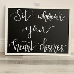 Event Chalk board sign