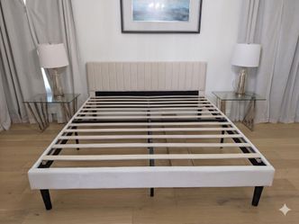 King size bed frame + headboard+ night stands