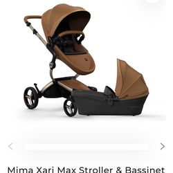 Mima Xari Max Stroller with diaper bag, umbrella , winter accessories