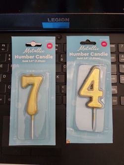 Gold Birthday Candles Free