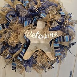 Starfish Beacy Welcome Wreath