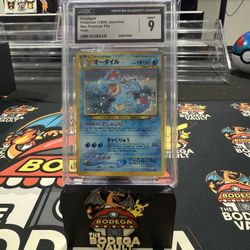 Pokemon, Feraligatr Holo (1999) Japanese CGC 9
