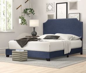King Bed Frame- pomfret Upholstered Low Profile