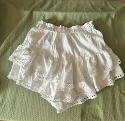 Ruffle Skirt with Lace Trim