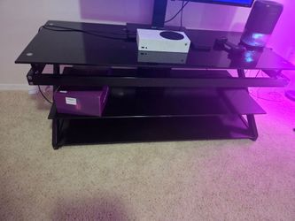 Glass TV stand