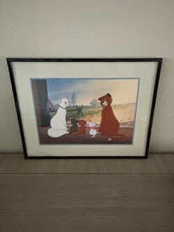 Framed Disney Aristocats Animation Art Print