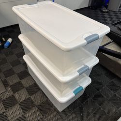 Sterilite 100L Moving And Storage Containers With Lids