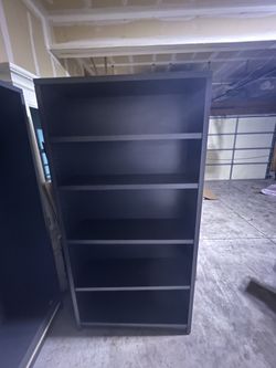 Dark Gray Book Shelves