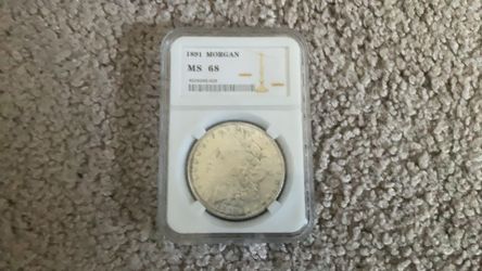 1891 MS-68 Morgan dollar graded