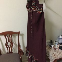 Pelicana 2XL Beautiful occlusion Maxi Dress With Shawl New never Used