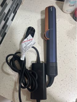 Used Dyson Airstrait AirStraight Hot Wet Dry Hair Blow Dry  Straightener Prussian Blue Cooper