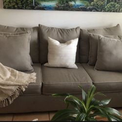 Beautiful Sofa. Sand and Cream Color. 8 feet long  by 3. 5 feet 