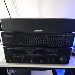 Yamaha receiver yamaha equalizer with a bose center channel Speaker