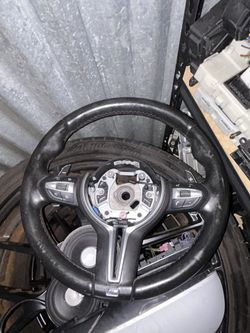 2015-2020 BMW F8x F80 F82 F83 M3 M4 OEM Steering Wheel Dct Tri Color Stitching 