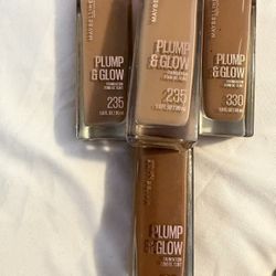 Maybelline Pump And Glow Foundation $8 Each 