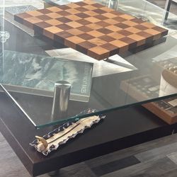 Glass Top Large Coffee Table