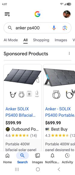 Anker ps400 solar panel