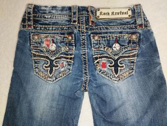 Rock Revival Jeans - Size 24 Woman's Blue Denim