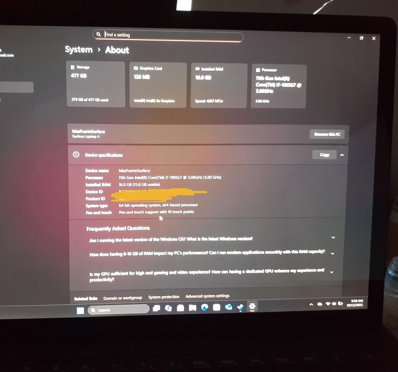 Microsoft Surface Laptop 4