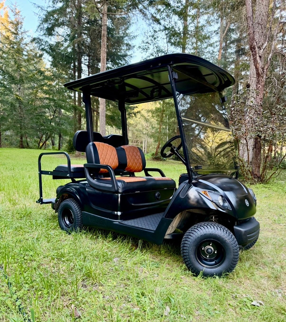 Yamaha Electric Golf Cart – New Custom Seats, All Season Tires & LEDs