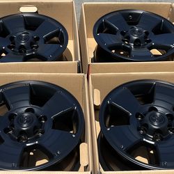 “17 Toyota Tacoma Satin Black Rims/Wheels